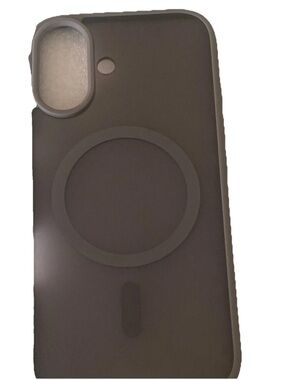 Wireless Charging Compatible Black Phone Case with MagSafe Ring